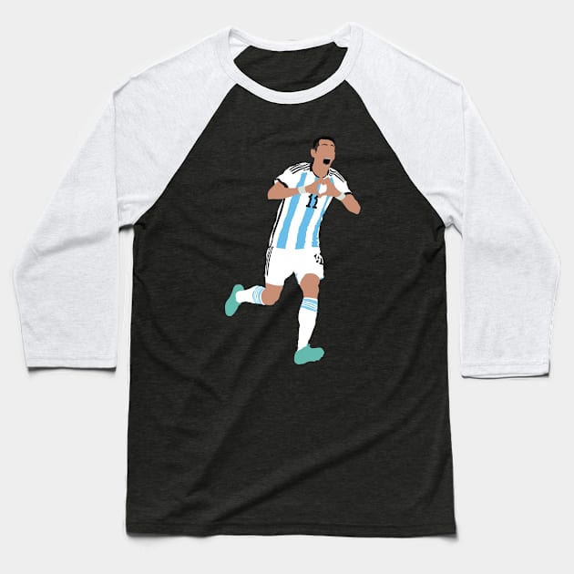 Angel Di Maria, Argentina vs France WC Final 2022 Baseball T-Shirt by Jackshun